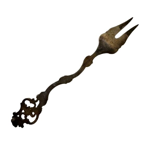 Oldemor by Th. Marthinsen Norwegian Sterling Silver Pickle Fork 5.5" L, 14 g GUC - Picture 2 of 4